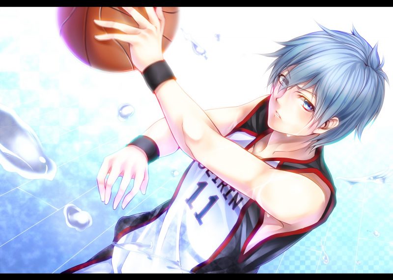 ảnh anime lạnh lùng nam chơi bóng rổ
